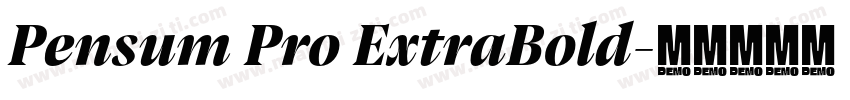 Pensum Pro ExtraBold字体转换